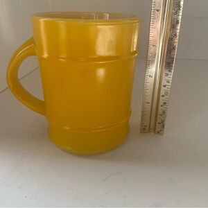 Anchor Hocking Fire King Vintage Barrel Milk Glass Mug